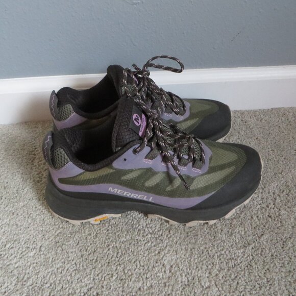 Merrell Women's Moab Speed Hiking/Athletic Shoes Size 7 Gray/Puple J135408 - Picture 2 of 10